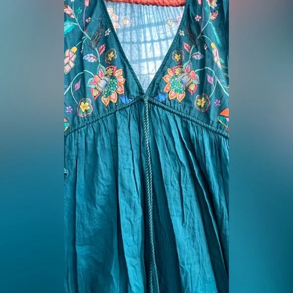 Natural Life Teal and Purple Boho dress - Picture 4 of 8